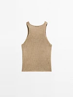Crop top with neck detail