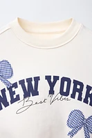 SWEAT PIÈCES CARREAUX VICHY