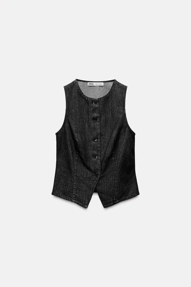 DENIM TRF VEST