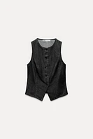 DENIM TRF VEST