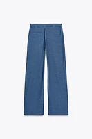 WIDE LEG PANTS WITH LOOPS