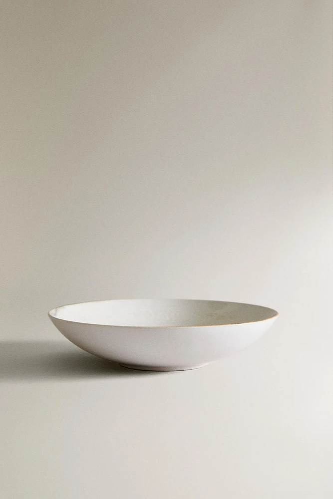 ASSIETTE CREUSE GRÈS