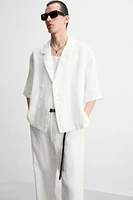 100% LINEN KIMONO SHIRT