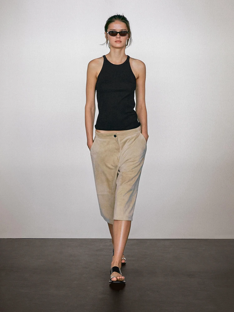 100% cotton halter top