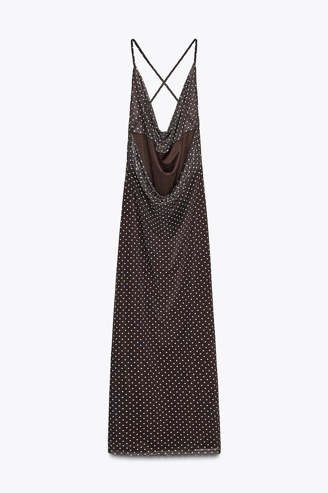 POLKA DOT MAXI DRESS