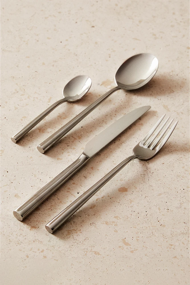 4-PIECE FORGED STEEL FLATWARE SET