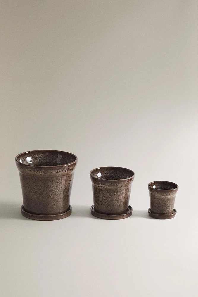 POT GRÈS SOUCOUPE JARDIN
