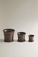 POT GRÈS SOUCOUPE JARDIN