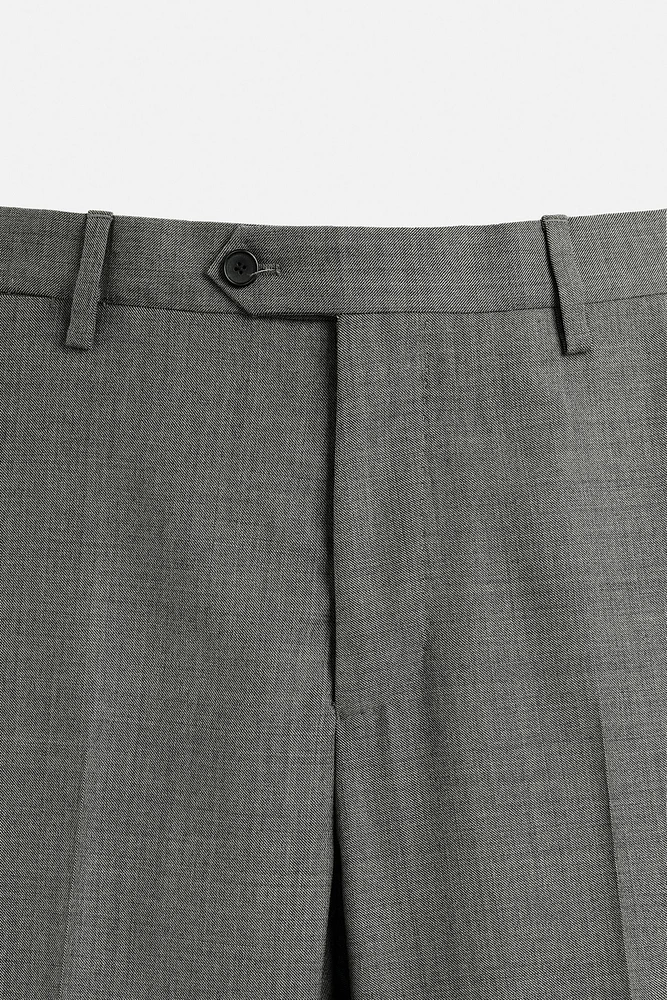 PANTALON DE COSTUME STRUCTURÉ 100 % LAINE