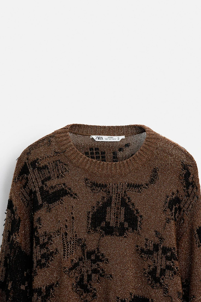 SHINY OPEN KNIT SWEATER LIMITED EDITION