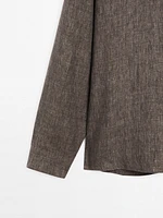 Surchemise relaxed fit col mao