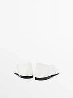Lace-up ballet flats