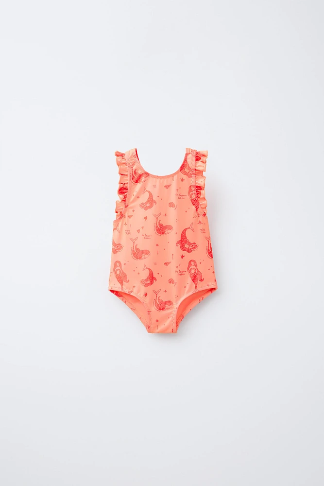 2-6 ANS/ MAILLOT DE BAIN SIRÈNES VOLANTS