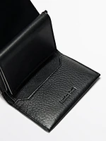 Compact nappa leather wallet