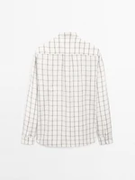 Regular fit check 100% cotton shirt