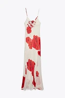 FLORAL PRINT LONG DRESS