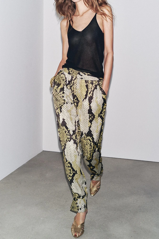 PANTALON IMPRIMÉ ANIMAL ZW COLLECTION