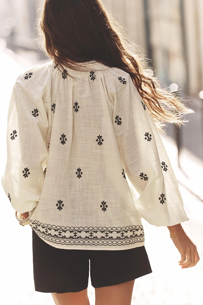 BLOUSE BRODÉE