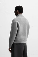 QUARTER ZIP SWEATER