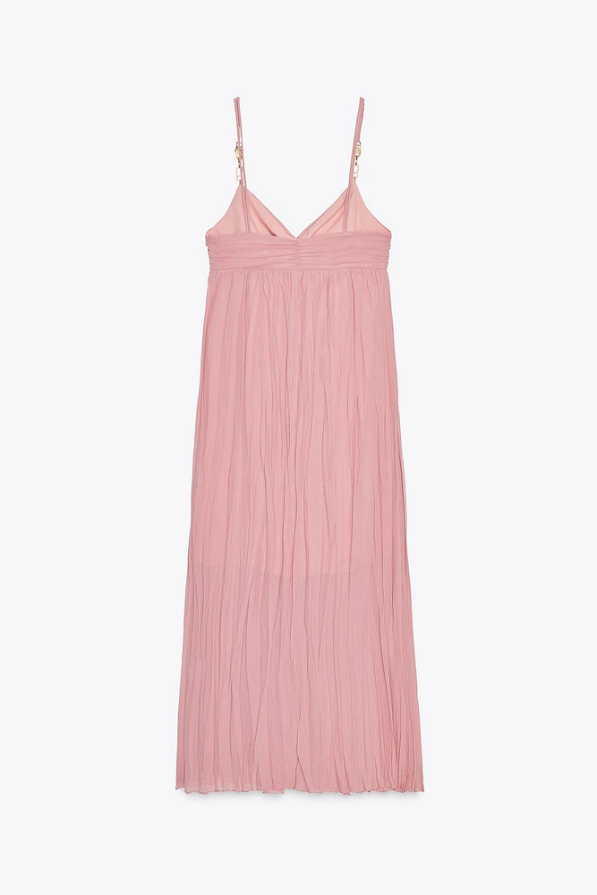 MIDI DRESS WITH APPLIQUÉS