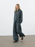 Pantalon fluide effet froiss