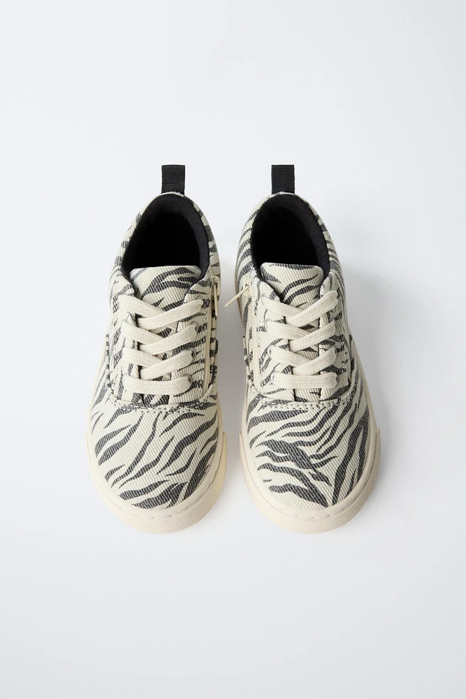 TENNIS EN COTON ANIMAL PRINT