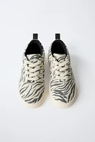 TENNIS EN COTON ANIMAL PRINT