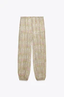 ZW COLLECTION PRINTED BALLOON PANTS