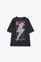 WASHED EFFECT T-SHIRT ©AC/DC