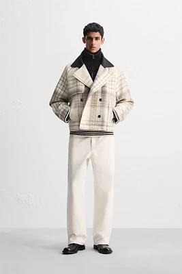 TRENCH CROPPED FIT À CARREAUX ÉDITION LIMITÉE