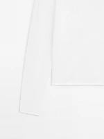 Pull en maille semi-transparente et lin mélangé