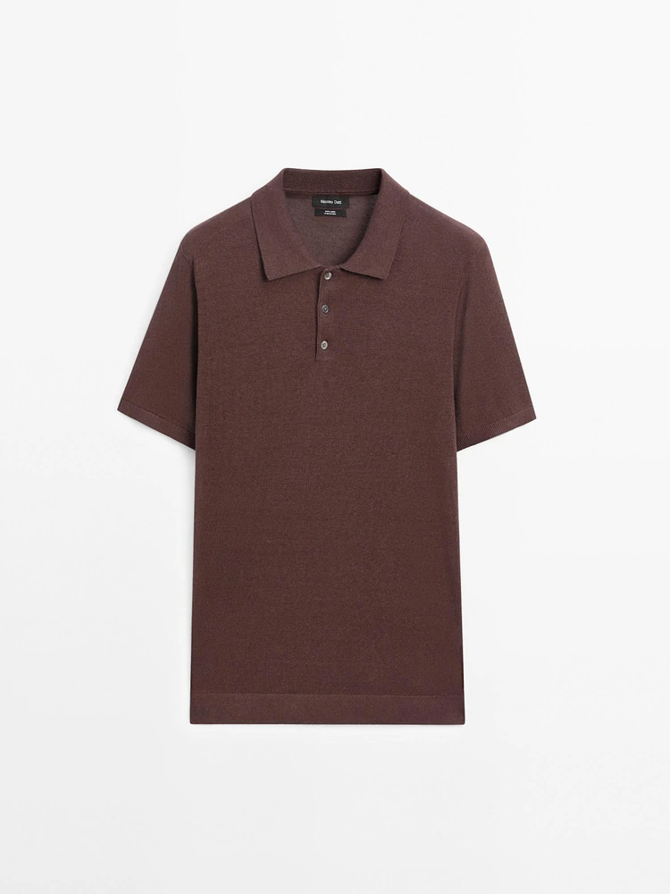 Polo en maille 100 % lin