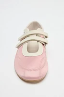 BALLERINES SURPIQÛRES EFFET SATINÉ