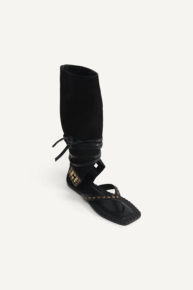 SANDALES HAUTES EN CUIR ÉDITION LIMITÉE