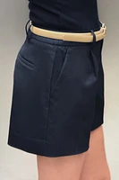 BELTED SHORTS WITH DARTS