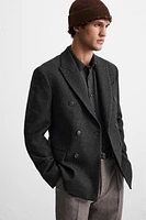 DOUBLE-BREASTED WOOL BLAZER