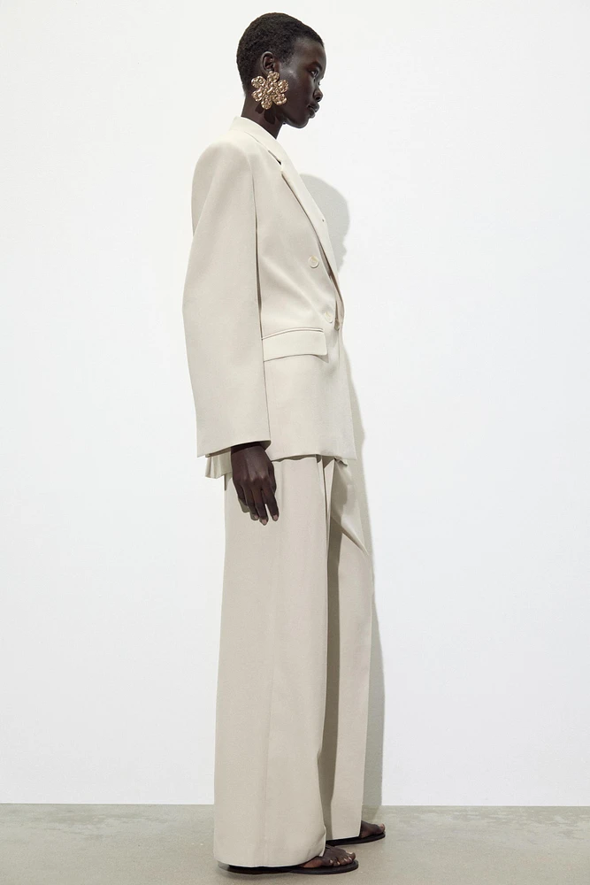 PLEATED WIDE LEG PANTS