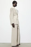 PLEATED WIDE LEG PANTS