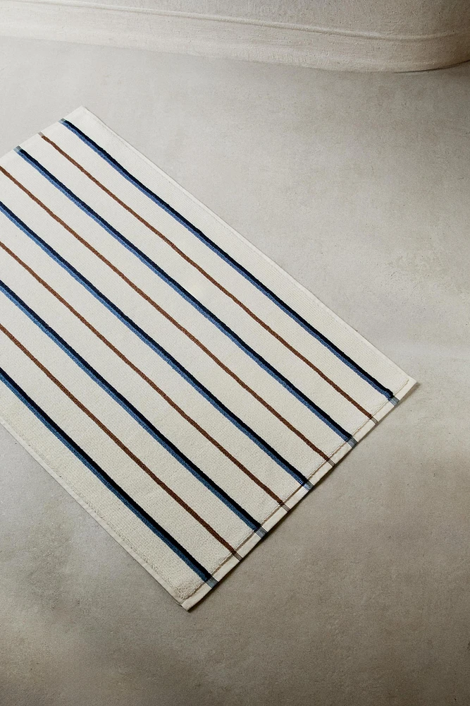 TAPIS DE BAIN RAYURES COLORÉES