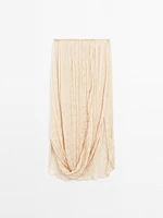 Pleated skirt with fold detail - Limited Edition