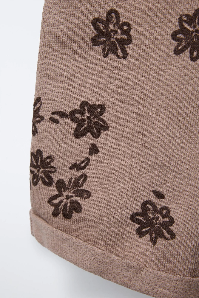 FLORAL SHORT JUMPSUIT