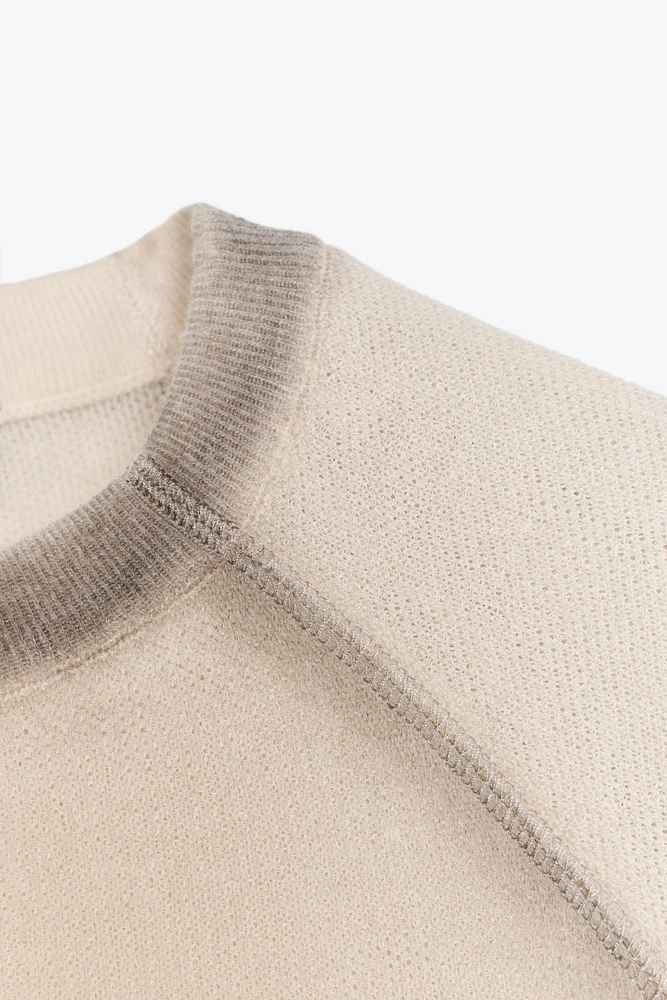 TOP EN MAILLE IMPRIMÉ DÉGRADÉ