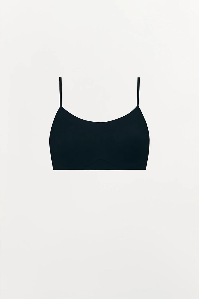 SOUTIEN-GORGE EN POLYAMIDE À BRETELLES