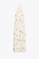 ROBE LONGUE HALTER PAPILLONS