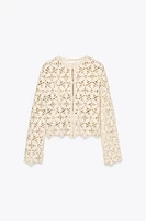 VESTE MACRAMÉ SEQUINS