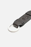 CARABINER LEATHER KEYCHAIN