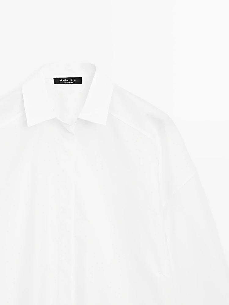Chemise 100 % coton avec coutures