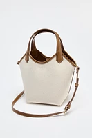 CONTRAST CANVAS MINI SHOPPER