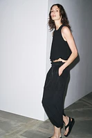PUFFY HEM KNIT TOP