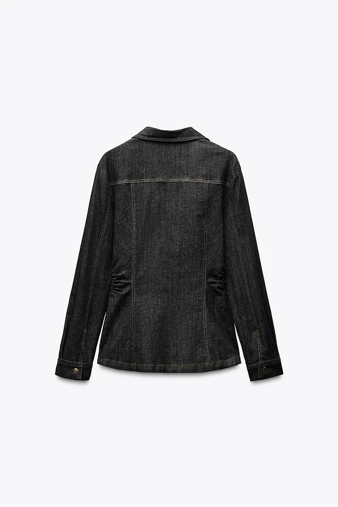 CHEMISE CINTRÉE EN DENIM